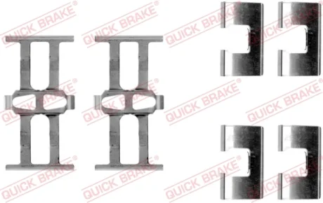 Планка супорта (заднього) прижимна (к-кт) Honda Accord IV-VIII/Civic VIII/CR-V II 88- (Akebono) QUICK BRAKE 109-1118