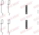 Планка супорта (заднього) прижимна (к-кт) Renault Megane I/Peugeot 205/306 91- QUICK BRAKE 109-1125 (фото 1)