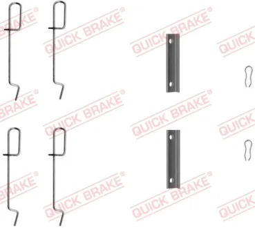 Планка супорта (заднього) прижимна (к-кт) Renault Megane I/Peugeot 205/306 91- QUICK BRAKE 109-1125