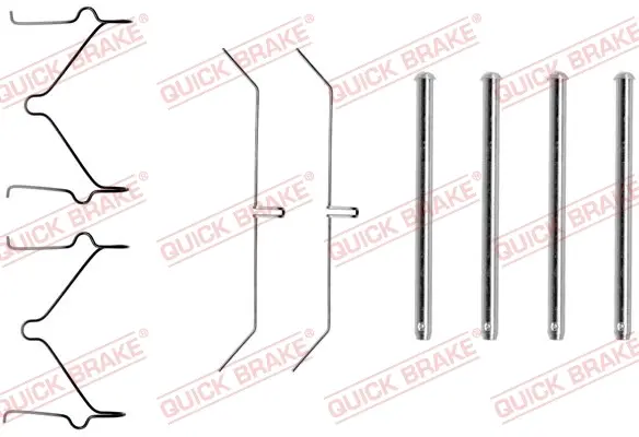 Планка супорта (переднього) прижимна (к-кт) Toyota Land Cruiser 2.4-4.0 90-09 (Sumitomo) QUICK BRAKE 109-1129 (фото 1)