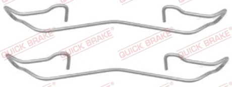 Планка супорта (переднього/заднього) прижимна (к-кт) Ford Connect 1.8TDCi 02- (Ate) QUICK BRAKE 109-1187