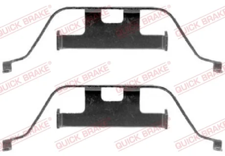Планка супорта (заднього) прижимна (к-кт) BMW 3 (E90/E46)/ 5 (E34/E60)/7 (E38) 91- QUICK BRAKE 109-1201