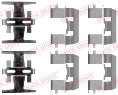 Планка супорта (переднього) прижимна (к-кт) Honda Accord IV-V/ CR-V/HR-V 91- (Nissin) QUICK BRAKE 109-1208