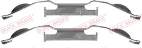 Планка супорта (переднього) прижимна (к-кт) Ford Mondeo/BMW 3 (E36)/Volvo XC70C 98- QUICK BRAKE 109-1221