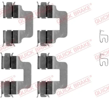 Планка супорта (заднього) прижимна (к-кт) Opel Combo 1.3-1.7DTI 01- QUICK BRAKE 109-1245