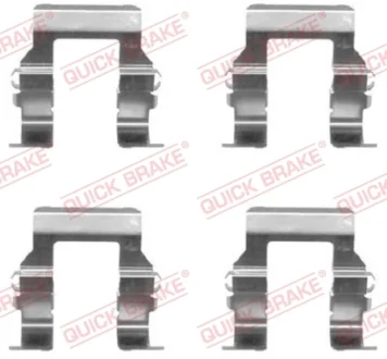 Планка супорта (заднього) прижимна (к-кт) Mitsubishi Galant 98-04 (Akebono) QUICK BRAKE 109-1279