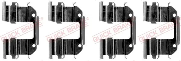Планка супорта (переднього) прижимна (к-кт) Chevrolet Matiz/Daewoo Matiz 0.8/1.0 03- (Dac) QUICK BRAKE 109-1285 (фото 1)