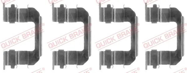 Планка супорта (переднього) прижимна (к-кт) Chevrolet Lacetti/Aveo 1.2-2.0D 05- (Dac) QUICK BRAKE 109-1287 (фото 1)