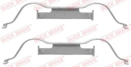 Планка супорта (переднього) прижимна (к-кт) VW Touareg/Citroen C4/Peugeot 308 95- QUICK BRAKE 109-1288