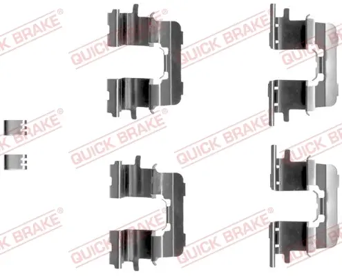 Планка супорта (заднього) прижимна (к-кт) Toyota Avensis/Previa 00-09 (Sumitomo) QUICK BRAKE 109-1290 (фото 1)