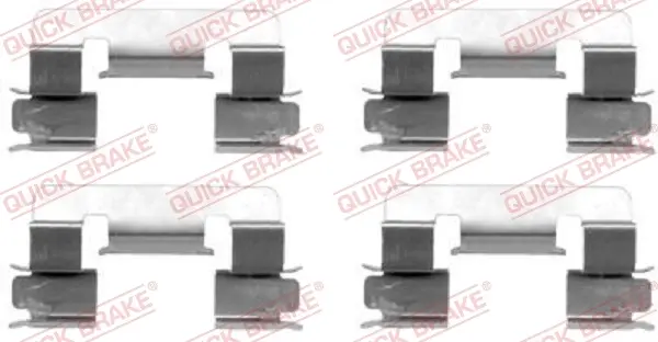 Планка супорта (переднього) прижимна (к-кт) Toyota Corolla 00-08 (Lucas) QUICK BRAKE 109-1293 (фото 1)