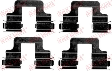 Планка супорта (заднього) прижимна (к-кт) VW Caddy III 1.6-1.9 TDI 04-15 QUICK BRAKE 109-1606