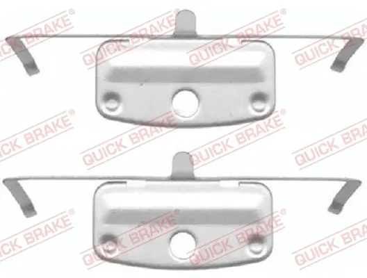 Планка супорта (переднього) прижимна (к-кт) BMW 3 (E91/E93)/5 (E60)/7 (E65/E66/E67) 01- QUICK BRAKE 109-1644 (фото 1)