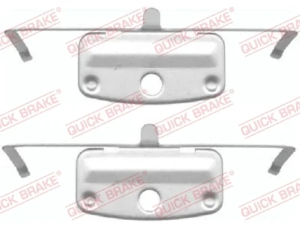 Планка супорта (переднього) прижимна (к-кт) BMW 3 (E91/E93)/5 (E60)/7 (E65/E66/E67) 01- QUICK BRAKE 109-1644