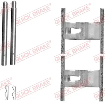 Планка супорта (заднього) прижимна (к-кт) VW Touareg/Audi Q7/Porsche Cayenne 02-15 QUICK BRAKE 109-1660 (фото 1)