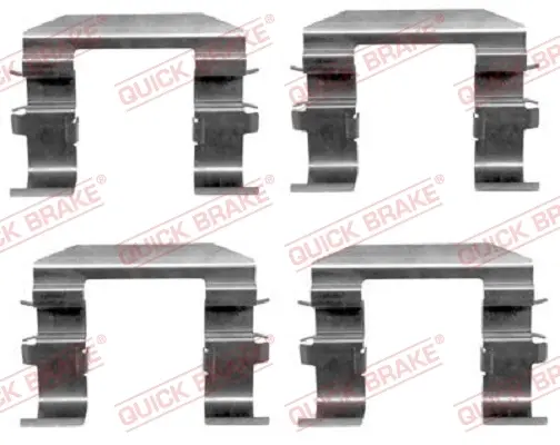 Планка супорта (переднього) прижимна (к-кт) Kia Sorento 02- (Ate) QUICK BRAKE 109-1664 (фото 1)