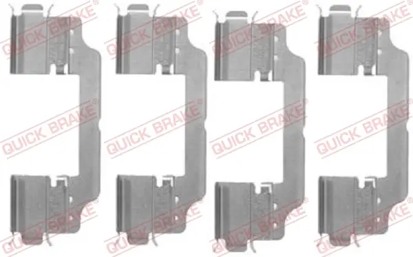 Планка супорта (переднього) прижимна (к-кт) Fiat Scudo/Peugeot Expert/MB E-class 07- QUICK BRAKE 109-1716 (фото 1)