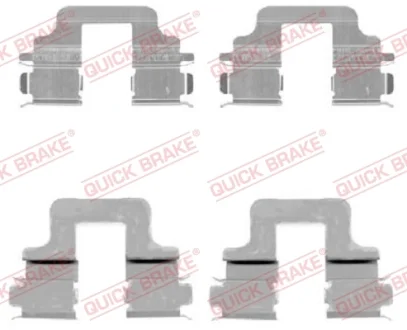 Планка супорта (заднього) прижимна (к-кт) Ford Galaxy/Mondeo IV/Volvo S60/V60 06- (Lucas) QUICK BRAKE 109-1731