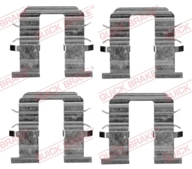 Планка супорта (заднього) прижимна (к-кт) Hyundai i10/Kia Picanto 04-17 (MANDO) QUICK BRAKE 109-1746