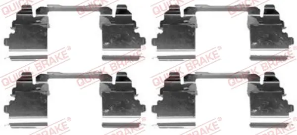 Планка супорта (переднього) прижимна (к-кт) Iveco Daily IV 06- QUICK BRAKE 109-1768 (фото 1)
