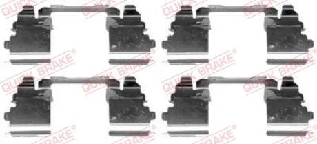 Планка супорта (переднього) прижимна (к-кт) Iveco Daily IV 06- QUICK BRAKE 109-1768