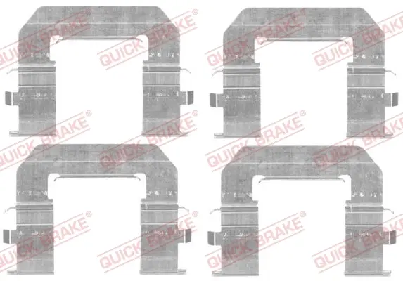 Планка супорта (переднього/заднього) прижимна (к-кт) Opel Astra J/Insignia A/Zafira 09- (Mando) QUICK BRAKE 109-1776 (фото 1)
