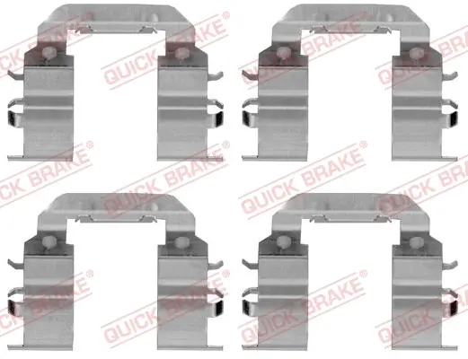 Планка супорта (переднього) прижимна (к-кт) Hyundai i10/i20 08- (Mando) QUICK BRAKE 109-1782 (фото 1)