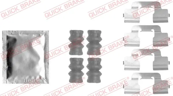 Планка супорта (заднього) прижимна (к-кт) Citroen C4 II/Peugeot 3008/5008 09- (Lucas) QUICK BRAKE 109-1797 (фото 1)