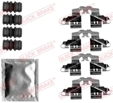 Планка супорта (заднього) прижимна (к-кт) Toyota Yaris II 05- (Akebono) QUICK BRAKE 109-1808