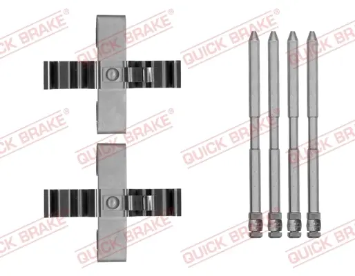 Планка супорта (заднього) прижимна (к-кт) VW Touareg 2.5TDI/3.0TDI 02-10 QUICK BRAKE 109-1809 (фото 1)