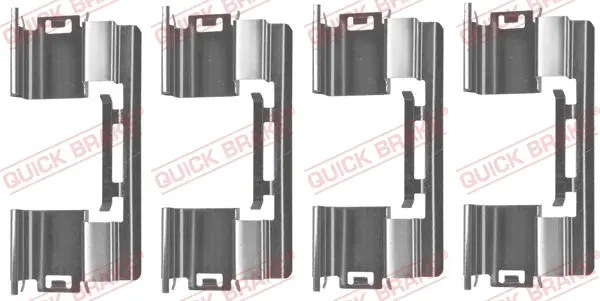 Планка супорта (переднього) прижимна (к-кт) Opel Astra J 1.4-2.0CDTI 09- (Bosch) QUICK BRAKE 109-1813 (фото 1)