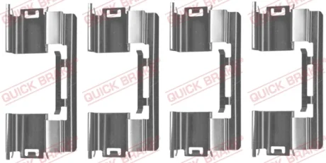 Планка супорта (переднього) прижимна (к-кт) Opel Astra J 1.4-2.0CDTI 09- (Bosch) QUICK BRAKE 109-1813