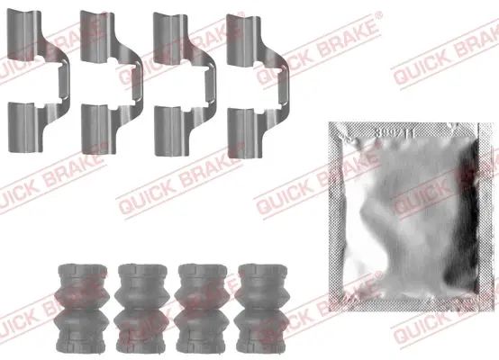 Планка супорта (заднього) прижимна (к-кт) Renault Scenic II/III/IV/Megane IV 03- (Lucas) QUICK BRAKE 109-1827 (фото 1)