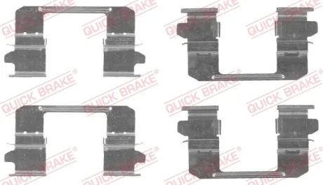Планка супорта (переднього) прижимна (к-кт) Isuzu D-Max 02- QUICK BRAKE 109-1834