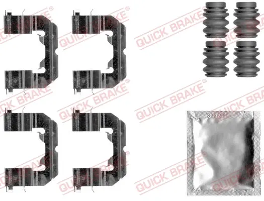 Планка супорта (переднього) прижимна (к-кт) Kia Rio III 11- (Mando) QUICK BRAKE 109-1859 (фото 1)