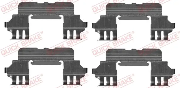 Планка супорта (переднього) прижимна (к-кт) Toyota Camry 11- (Bosch) QUICK BRAKE 109-1860 (фото 1)