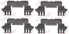 Планка супорта (переднього) прижимна (к-кт) Toyota Camry 11- (Bosch) QUICK BRAKE 109-1860 (фото 1)