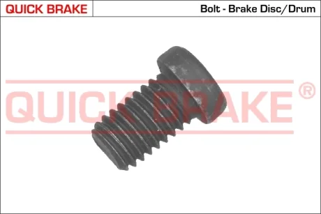 Болт кріплення диска гальмівного BMW 3 (E30/F30/F80)/5 (E34/E60)/7 (E23/E32) 80-18 M30/M57/M60/M70 = -10K QUICK BRAKE 11668