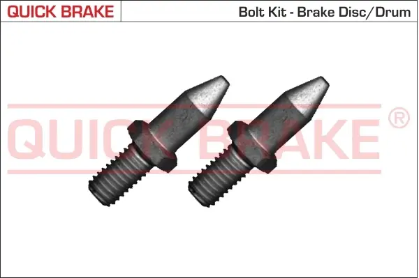 Болт кріплення диска гальмівного Fiat Ducato 06- (M8x1.25) (к-кт 2шт) QUICK BRAKE 11674K (фото 1)