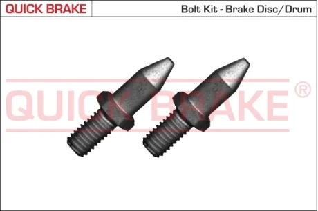 Болт кріплення диска гальмівного Fiat Ducato 06- (M8x1.25) (к-кт 2шт) QUICK BRAKE 11674K