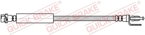 Шланг гальмівний (передній) Ford Transit 06- (350mm/M10x1/M10x1) 32.349 QUICK BRAKE 32-349 (фото 1)