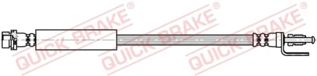 Шланг гальмівний (передній) Ford Transit 06- (350mm/M10x1/M10x1) 32.349 QUICK BRAKE 32-349