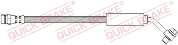 Шланг гальмівний (задній) Skoda Superb III/VW Passat/Golf VII 12- (L=234mm) M10x1/M10x1,5 50.312X QUICK BRAKE 50-312X (фото 1)