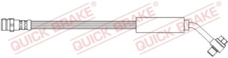 Шланг гальмівний (задній) Skoda Superb III/VW Passat/Golf VII 12- (L=234mm) M10x1/M10x1,5 50.312X QUICK BRAKE 50-312X