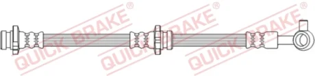 Шланг гальмівний (передній) Nissan Leaf 10- (R) (626mm) M10x1 50.744 QUICK BRAKE 50-744