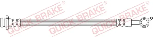 Шланг гальмівний (задній) Nissan Juke/Leaf 10- (L) (198mm) M10x1 58.021 QUICK BRAKE 58-021 (фото 1)