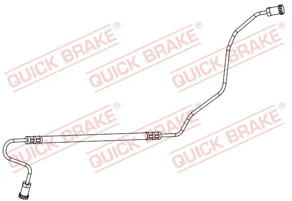 Шланг гальмівний (задній) Citroen C3/Peugeot 207 06- (R) 96.018 QUICK BRAKE 96-018 (фото 1)