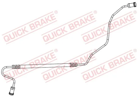Шланг гальмівний (задній) Citroen C3/Peugeot 207 06- (R) 96.018 QUICK BRAKE 96-018