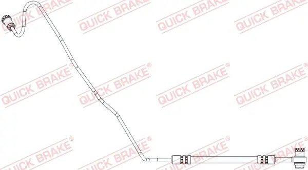 Шланг гальмівний (задній) VW Polo/Skoda Fabia 14- (L=680mm) 96.020X QUICK BRAKE 96-020X (фото 1)