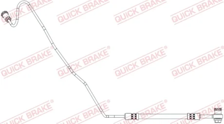 Шланг гальмівний (задній) VW Polo/Skoda Fabia 14- (L=680mm) 96.020X QUICK BRAKE 96-020X